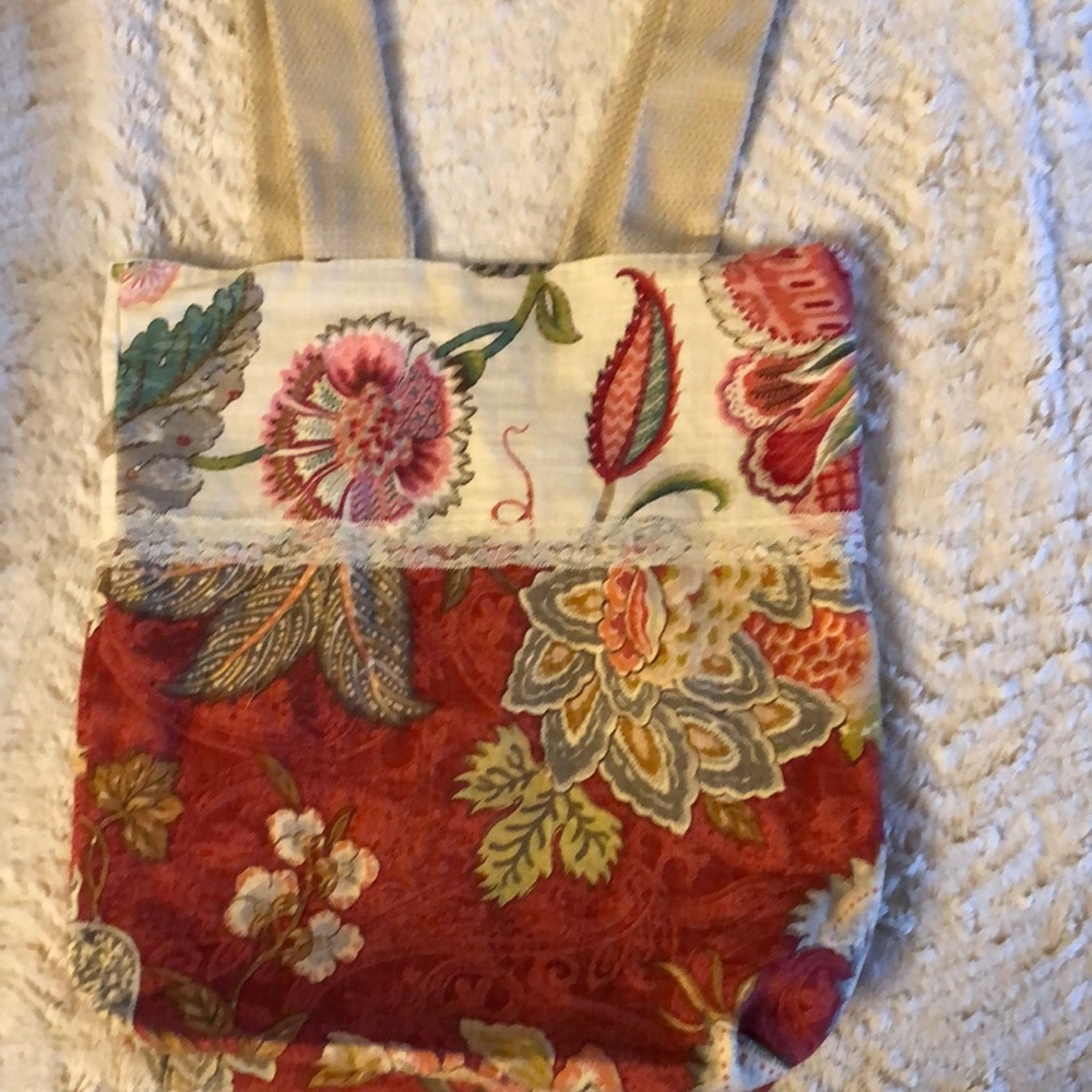 Hand sewn market bag. Lined. Durable.